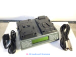 2 V-Mount batteries 130W + 1 double fast charger simultaneous VP3-2BP130 - Image 3