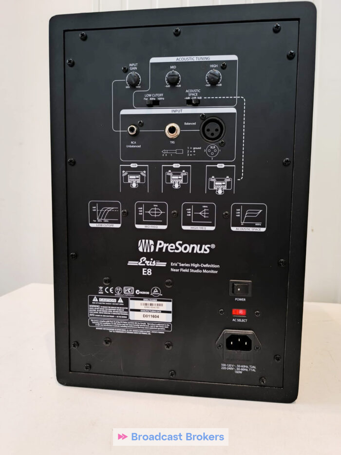 PreSONUS ERIS E8 Near Field Studio Monitor 02