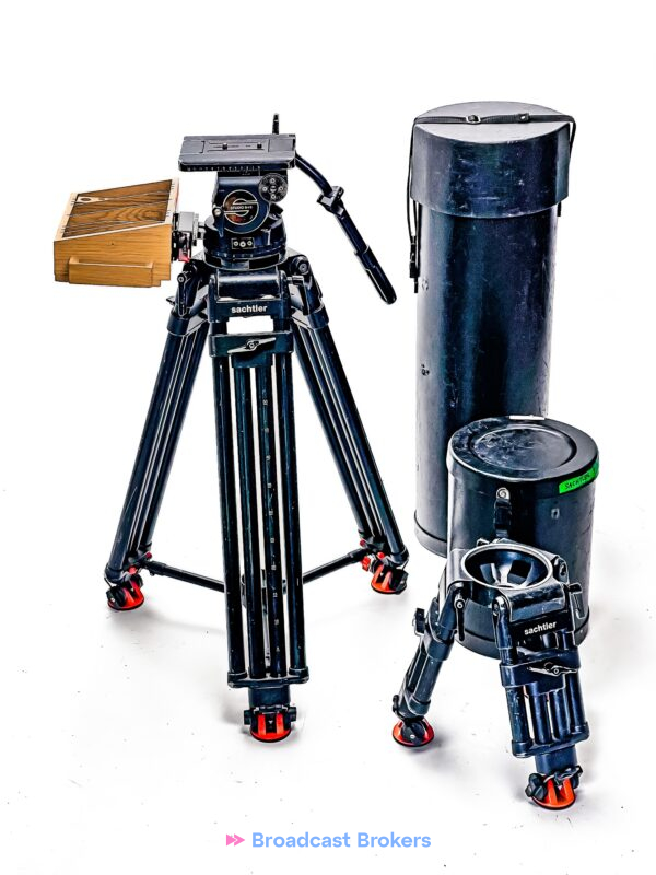 SACHTLER 9+9 +CINE 2000 +BABY LEGS TRIPOD STATIV