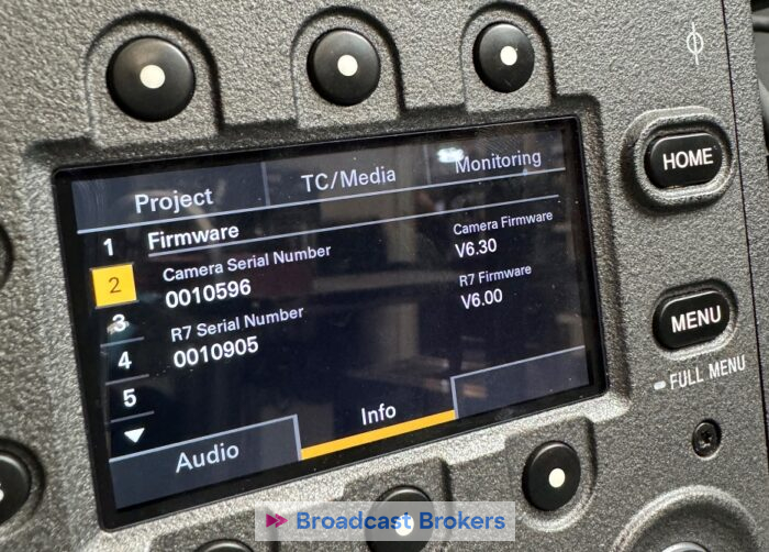 SONY VENICE 1 10596 SN and FIRMWARES
